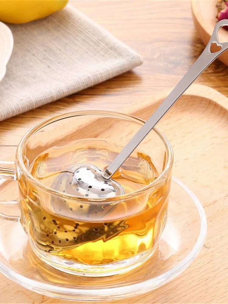 Description Picture 4 of itemReusable Stainless Steel Tea Infuser Mesh Ball Tea Strainer Coffee Herbs Spices Filter Diffuser Handle Tea Ball Kitchen Gadgets