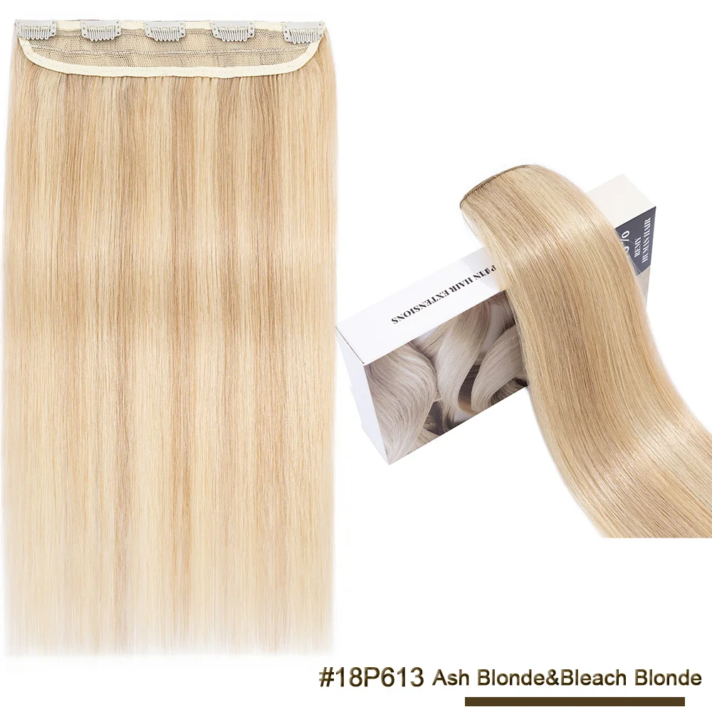 Sego 10 "-24" 3/4 Vollkopf clip in Haar verlängerung 1 Stück/5 Clips maschinell hergestellter remy natürliches menschliches Haar gerade Clip in Haar teilen – Detail 16