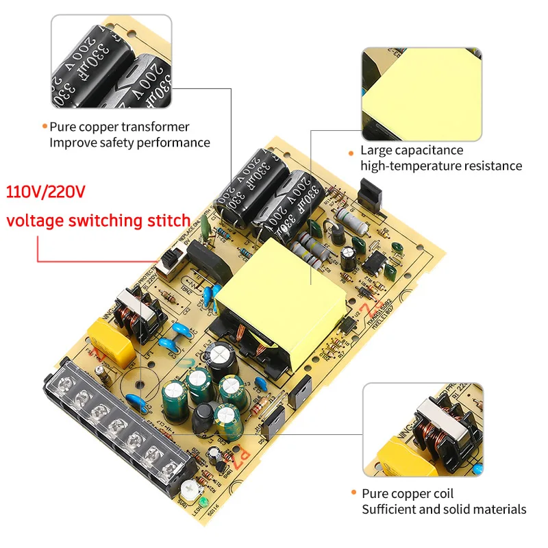 MZMW 스위칭 전원 공급 장치, LRS 시리즈, 150W 단일 출력, DC 12V, 24V, AC 100-260V 변압기, 산업용 전원 어댑터, LED SMPS