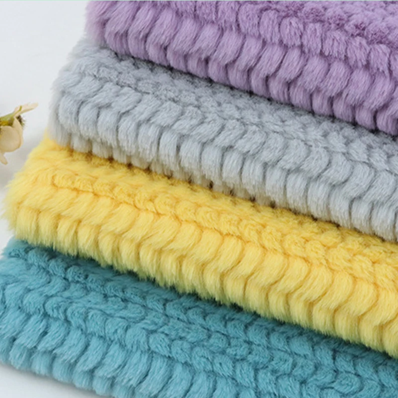 

Children's Air Conditioning Blanket Rabbit Hair Three-Dimensional Brush Flower Imitation Rabbit Hair DIY Clothing Handmade