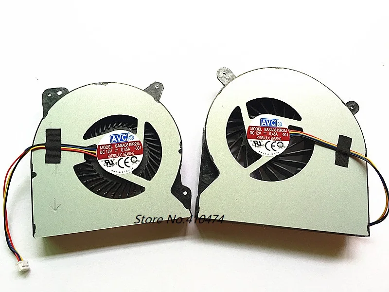 CPU GPU Cooler Fan for ASUS G750 G750J G750JH G750JW G750JM G750JS G750JZ Laptop 12V