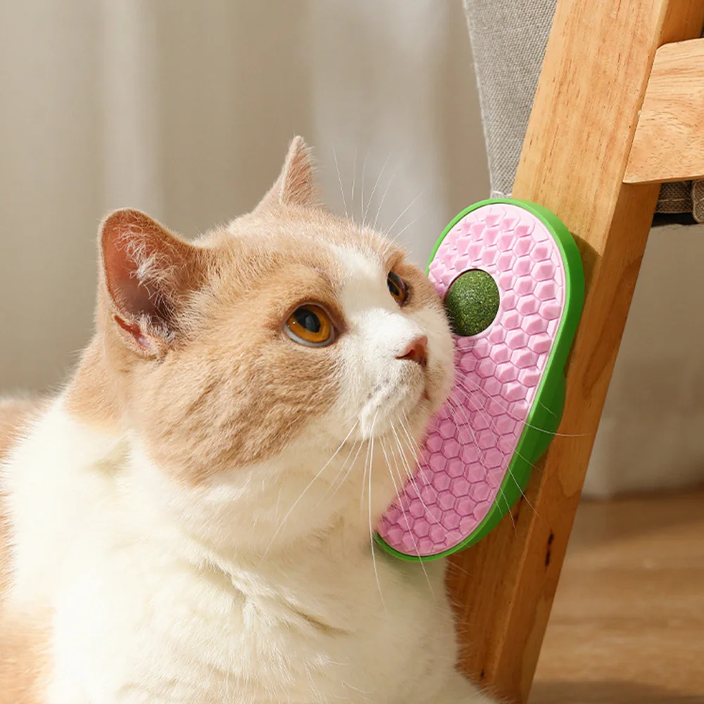 고양이 히잡용 벽걸이형 스크래쳐, 캣닙이 들어간 재미있는 고양이 셀프 그루밍 브러쉬, 긴 털과 짧은 털의 새끼 고양이와 실내 고양이를 위한 긁고 문지르는 브러쉬