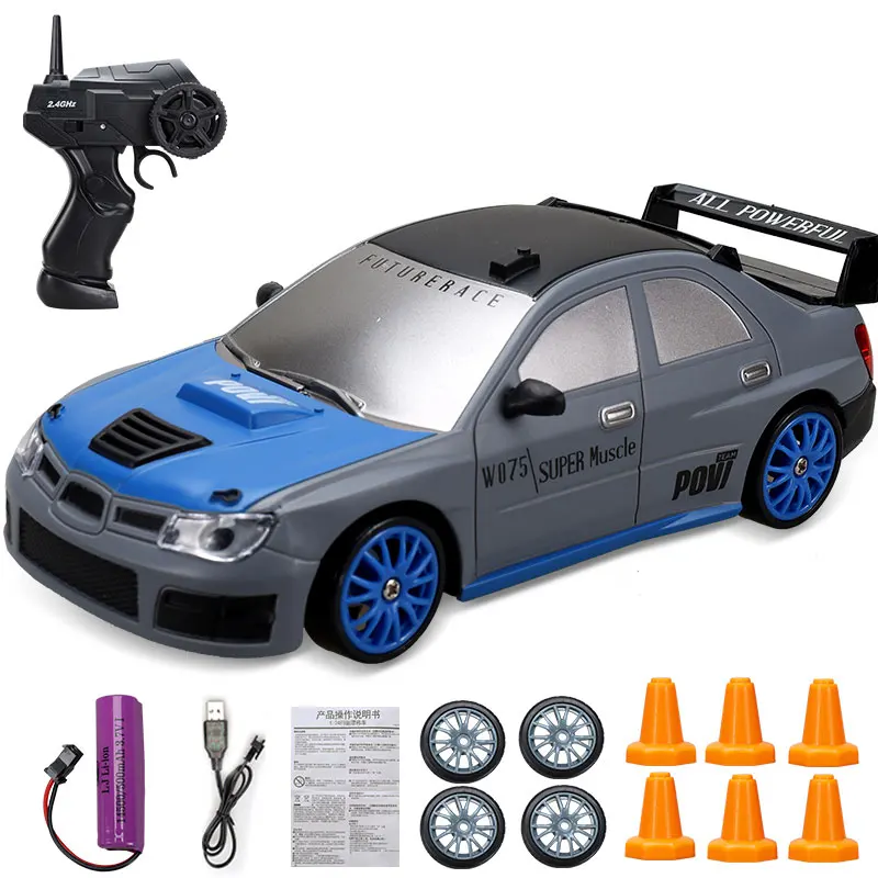 Remote Control 4WD Drift Car with LED Light for Kids
