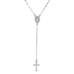 Elegant Vintage - Style Bohemian Cross Pendant Necklace (Silver)
