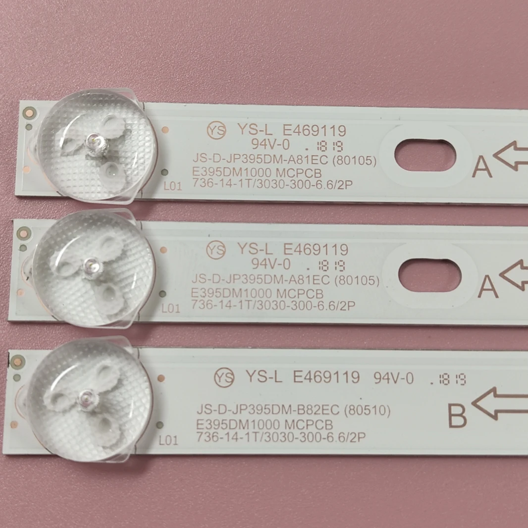 

3pcs/set LED backlight for starwind sw-led40BA201 D40-M30 40BF400 JS-D-JP395DM-A81EC B82EC (80105) E395DM1000 MCPCB