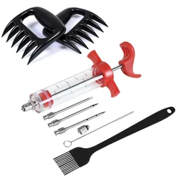 Gourmet Stainless Steel Flavor Injector Syringe Set (Red set C)