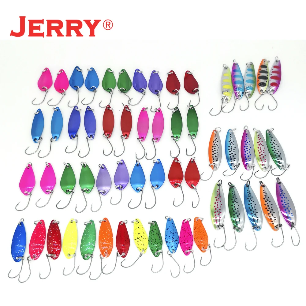 Jerry Freshwater Fishing Lure Set Area Trout Spoon Lure Kit