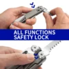 ROCKTOL Multitool,19-in-1 Multitool Pliers with Titanium-plated Handle, Safety Locking, Lightweight EDC Tool and Nylon Sheath fo 3