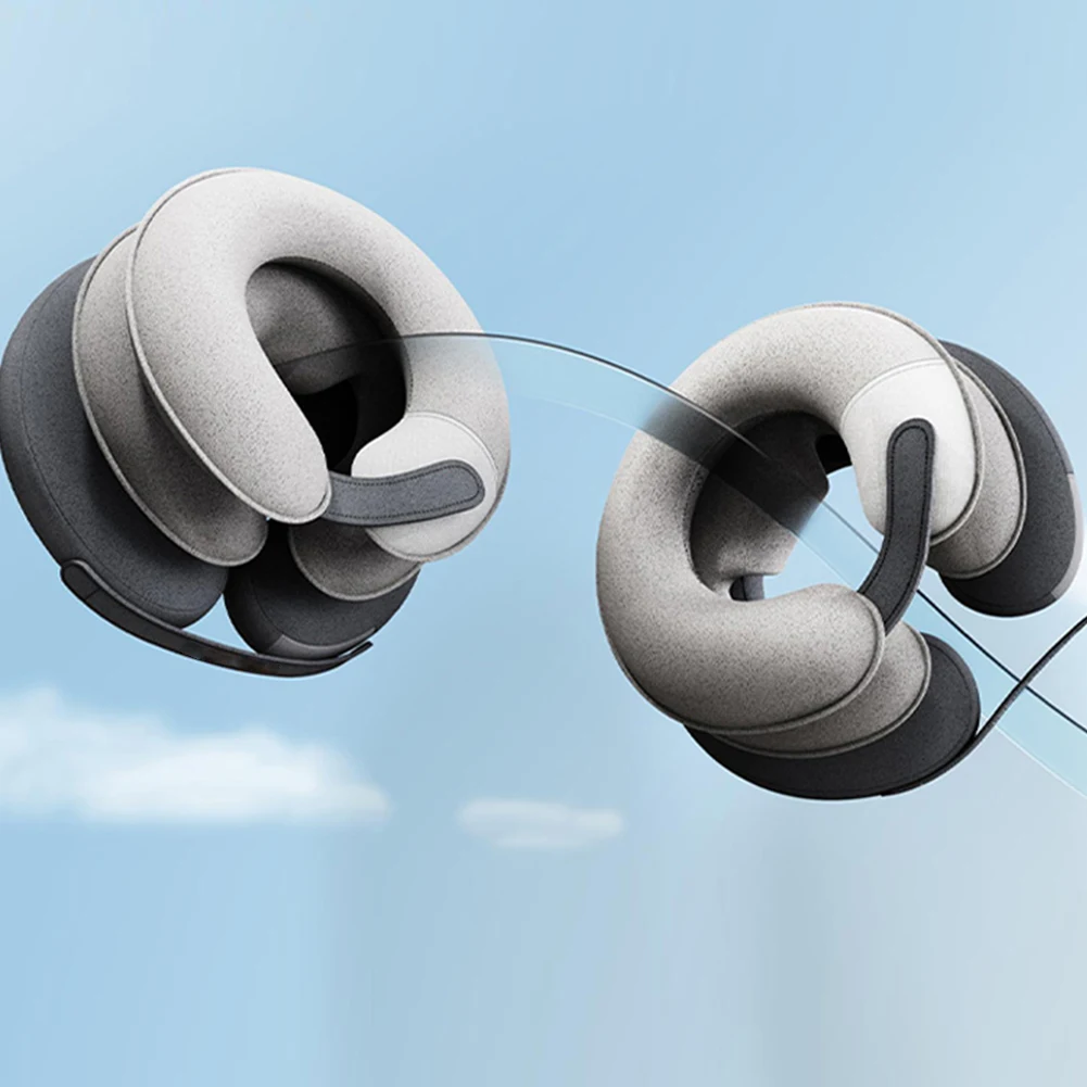 Iatabl Crvical Rlaxation Collar Sparat Iation Pump 3 Tubs Nck Dcomprssion Dvic Pain Rlif Soft for Old_voghion.com