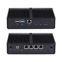 Qotom Mini PC Q710G4-S05 with J3455 Quad Core 4 Gigabit NIC Support POE Fanless Computer 1