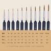 Miniature Paint Brush Set Professional Brush Acrylic Painting Thin Hook Line Pen for Oil, Watercolor Art Supplies Hand Painted 3