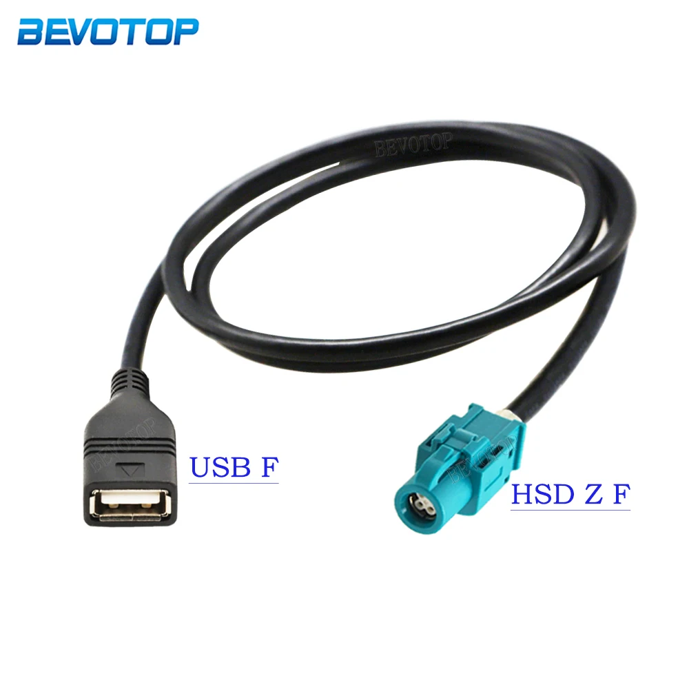 1 Pz Usb Femmina A 4 Core Hsd Code Z Connettore Femmina Cavo Da Hsd A Usb Cavo Lvds Schermo Di Controllo Dell'Unità Principale Dell'Auto Cavo Rcc Nac