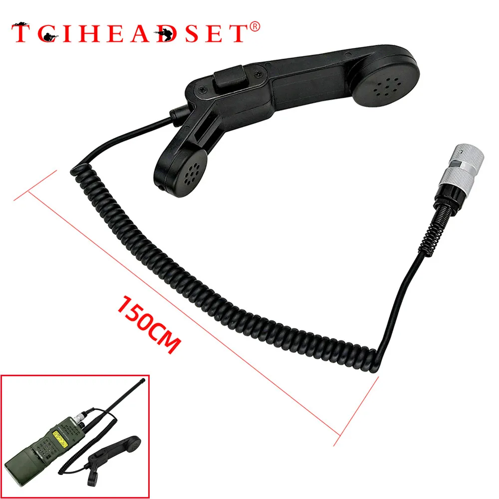 H250 Military Handheld Speaker Microphone 6 Pin Ptt for Prc152 Prc148 Walkie Talkie Tactical PTT handheld microphone microphone kenwood plug 2 pin h250 ptt used to connect tactical headset walkie talkie de