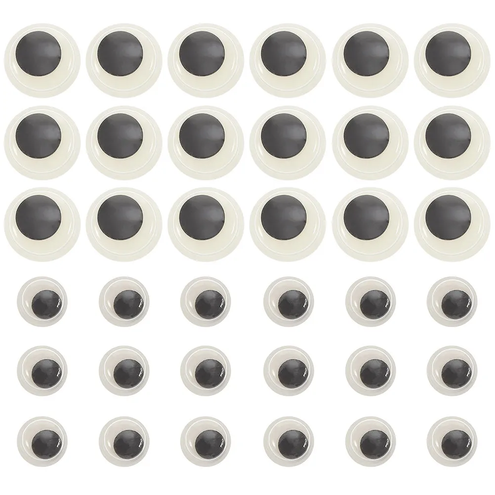 80개 야광 움직이는 눈알, DIY 프로젝트용 대량 공예 눈알, 폴리머 클레이, 종이 공예, 인형 만들기, 쥬얼리 부자재, 가짜 눈알
