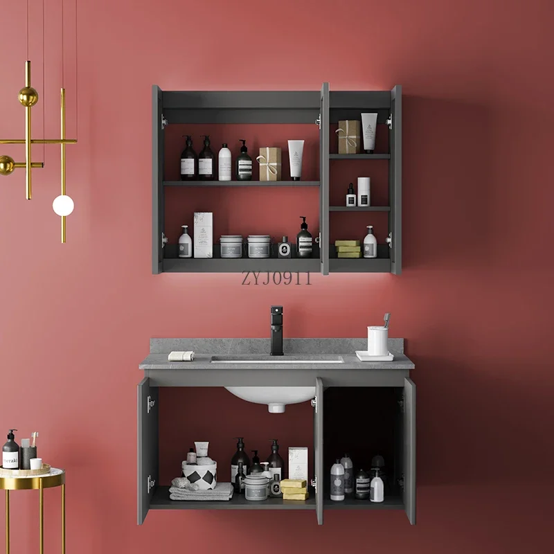 Smart Mirror Cabinet Washstand Bathroom Cabinet Washbasin Combination
