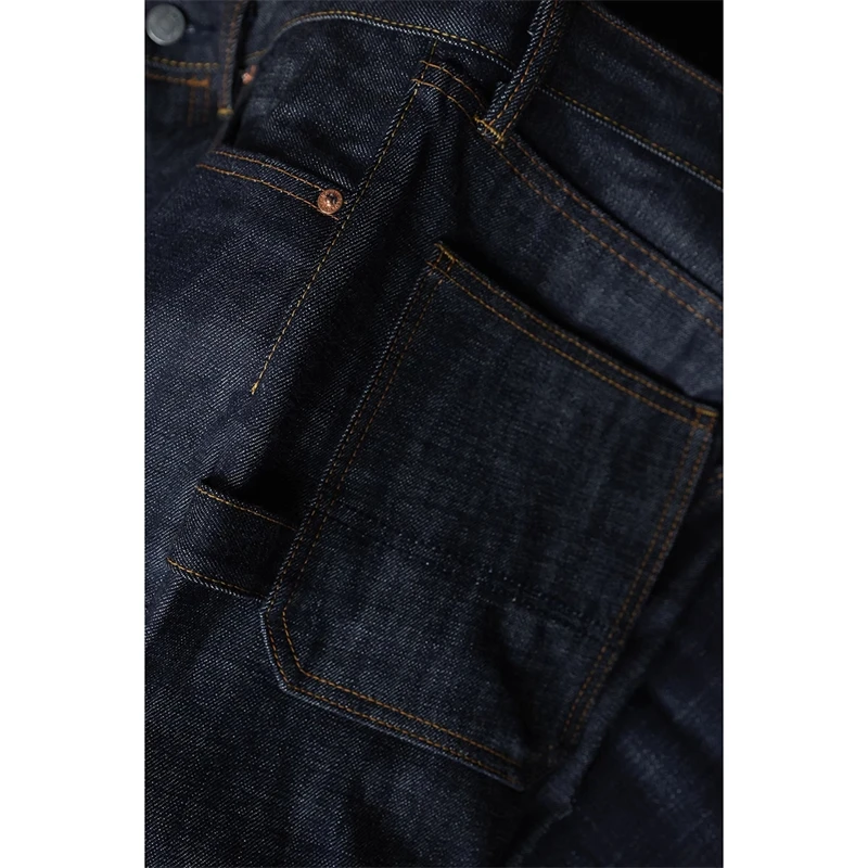 BOB DONG Double Knee Heavyweight Denim Carpenter Pants Indigo Utility Logger Jean 4