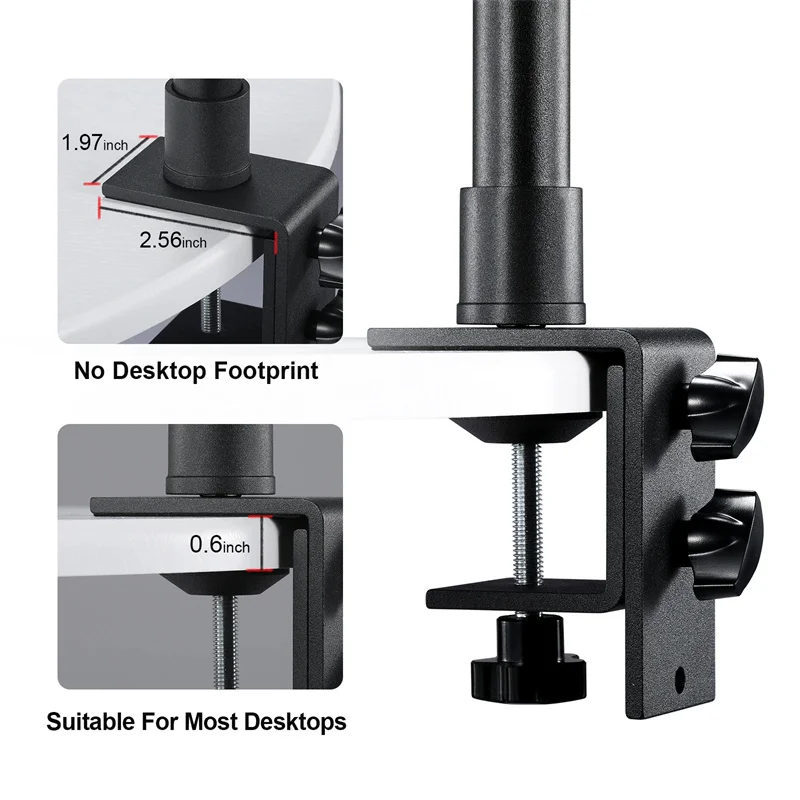 Adjustable Desk Mount Stand Aluminum Light Stand with Standard 1 4 Screw Tip for Dslr Camera Ring Light Video Bracket