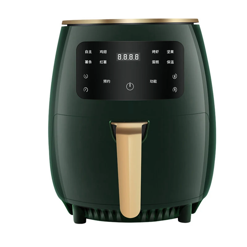 4.5L High Power Multi-Directional Hot Air Circulation Air Fryer Household Oil-Free Smart Air Fryers Large Capacity 1400W 3
