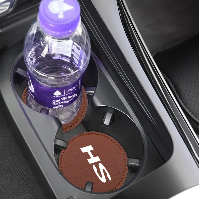 Car Coaster Mats Water Cup Bottle Anti-slip Pads Mat Waterproof 2Pcs For MG HS Car Accessories cup holder coasters,car coaster pads