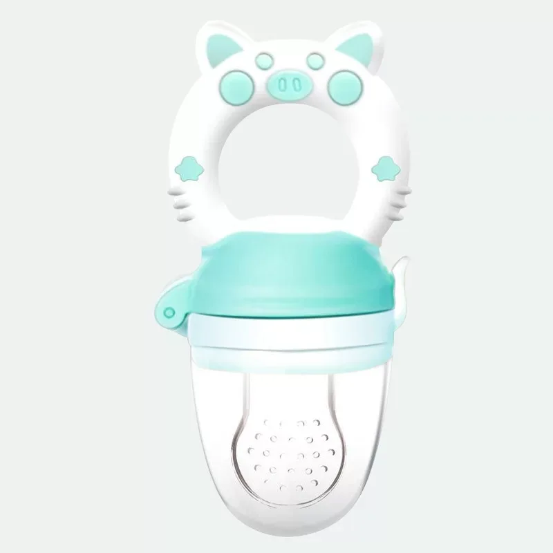 Baby Food Feeding Spoon Juice Extractor Pacifier cup Molars Baby feeding bottle Silicone Gum Fruit Vegetable Bite Eat Auxiliary 6