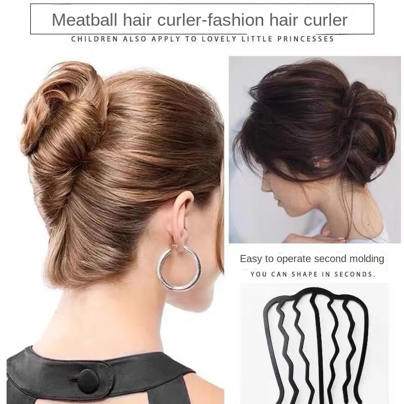 Hair Accessory Simple Lazy Person Hair Curler Hairpin Accessories for Women Ball Head Curling Tool U-shaped Comb Braided Hair Artifact Headwear hair accessory pearl hairpins hair stick hair clip hair headdress bridal headwear hair band crown hair comb