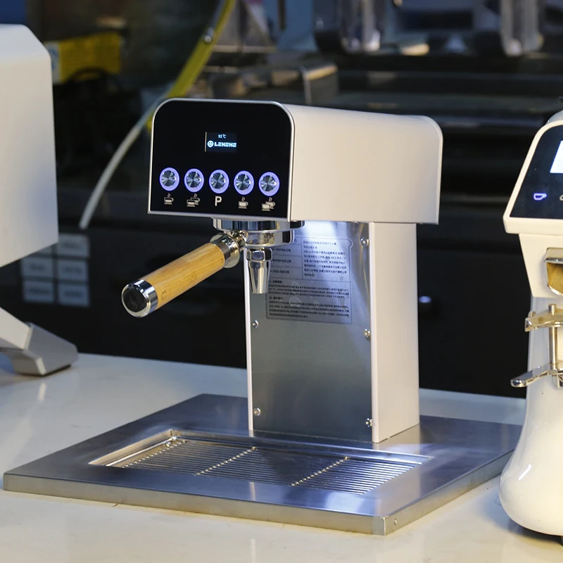 Smart Programmable Electric Semi-Automatic Coffee Tea Maker Machine with Stainless Steel 4