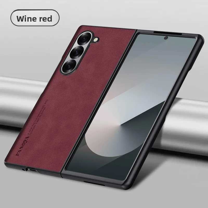 Luxury Sheepskin Leather Camera Protect Phone Case with Soft Foldable Cover
