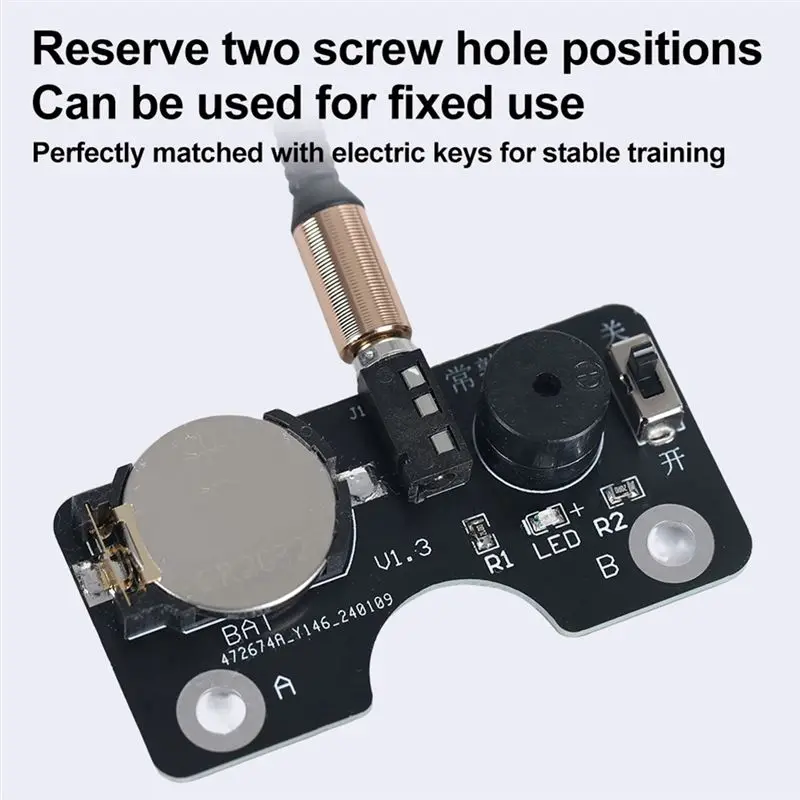 A12E-Vband-Keyer 커넥터용 새로운 CW 트레이너 라이트 및 사운드 회로 기판 CW 모스 키 훈련 연습용 CW 트레이너