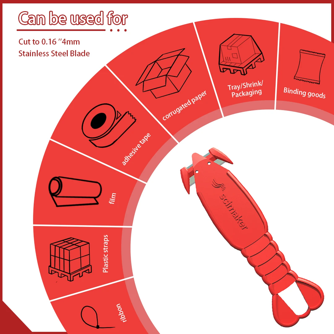 Scimaker LOBSTER Sicherheitsboxschneider, Brieföffner für den Einsatz zu Hause, im Büro und im Lager zum Schneiden von Brettern, Papiere und Schrumpffolien – Detail 10