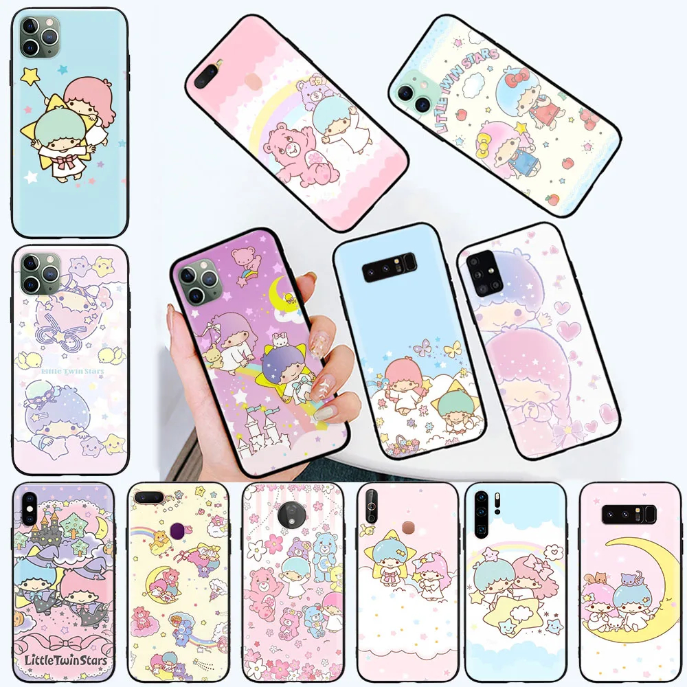 B-37 Kawaii Little Twin Stars Custodia Morbida Per Xiaomi Redmi K50 K40 K30I K30 K20 Plus Zoom Note 11 S 11 S2 Poco M3 Pro