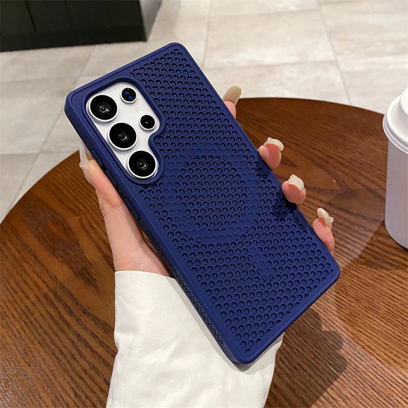 Luxury Heat Dissipation Breathable Magnetic Wireless Charging Phone Case