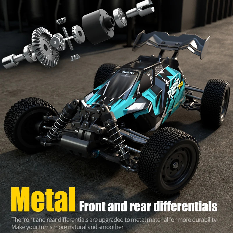 SCY 16103PRO 1:16 4WD RC Car with LED 2.4G Remote Control Cars 70KM/H High Speed Drift Monster Truck for Boys Adults 16201 Pro 4