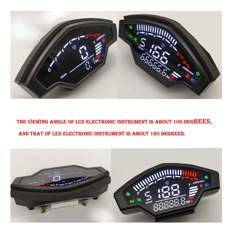 

Motorcycle Speedometer Meter Odometer For Italika Vort-X 200 AKT200 Gear Speed Meter Oil Level Display Instrument Replacement