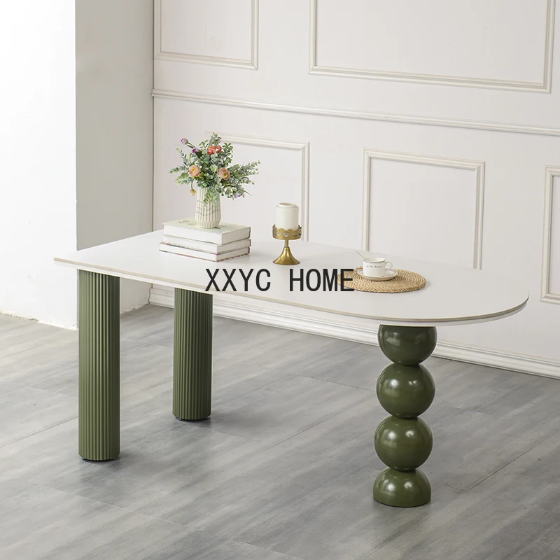 

Современный обеденный стол-органайзер, уникальный белый домашний обеденный стол для ресторана, дизайнерская мебель для гостиной