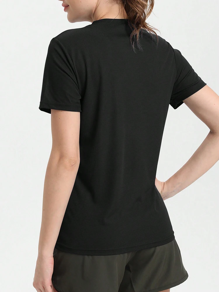 Women's Solid Color Ultralight Quick Dry Sport T-Shirt,Breathable Lightweight  ,Running Gym Compression Shirt 4