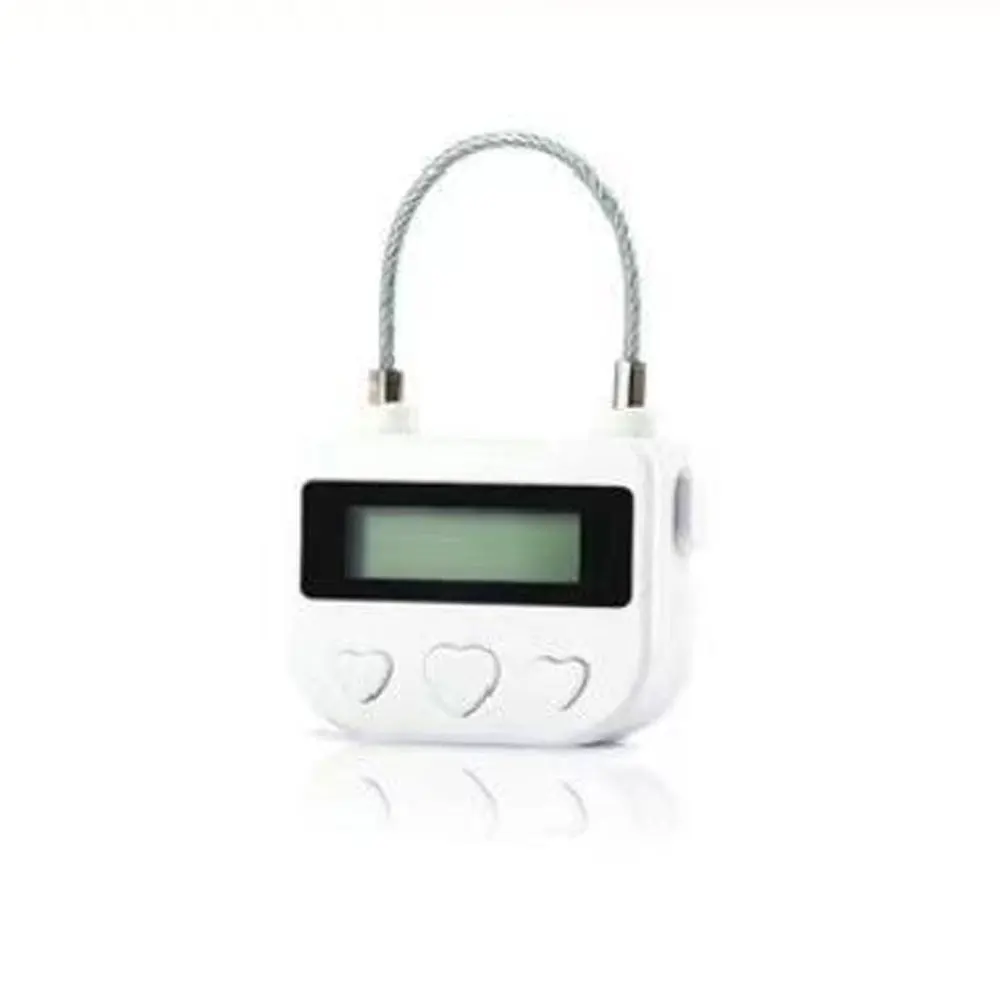 스마트 시간 잠금 LCD 디스플레이 시간 잠금 방수 USB 충전식 임시 타이머 자물쇠 여행 전자 타이머