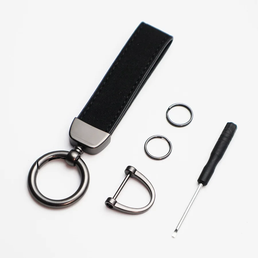 Portachiavi In Pelle Universale Con 3 Anelli E Cacciavite - Design Anti Graffio E Anti Smarrimento, Regalo Uomo/Donna