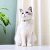 Personalized Cat Collar Reflective Nylon Puppy Cats Collars Adjustable Kitten Small Dogs Necklace With Bell Customized For Cats 5