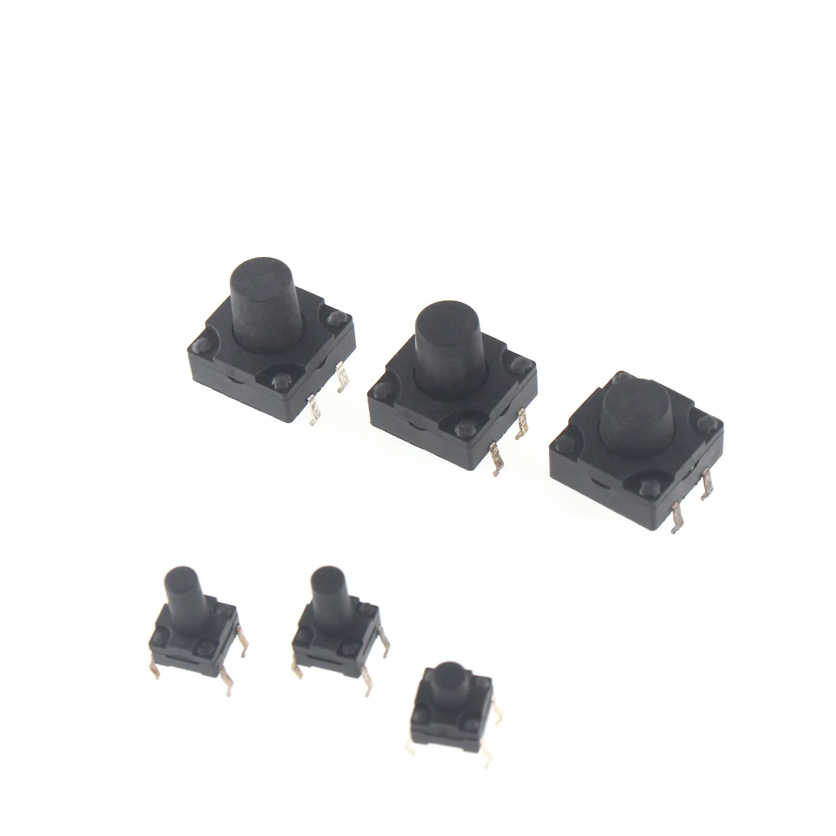 Tact switch 10PCS 12x12 PCB tactile mini push button switch SMD DIP 4pin micro switch 12*12*4.3/5/6/7/8 Mm 6x6*4.3mm 6mm 7mm 8mm waterproof