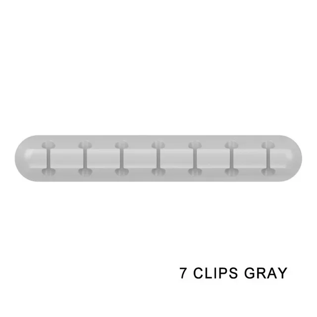 Silicone Cable Clip Organizer - Round Adhesive Cord Holder