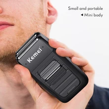

Kemei Rechargeable Reciprocating Dual-blade Strong Power Electric Shaver Men's Facial Hair Trimmer Razor Bald Beard Trimmer 40D