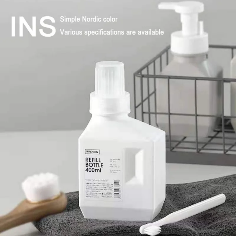 대용량 세탁 세제 디스펜서, 리필 가능 병, 욕실용 세제 보관 용기