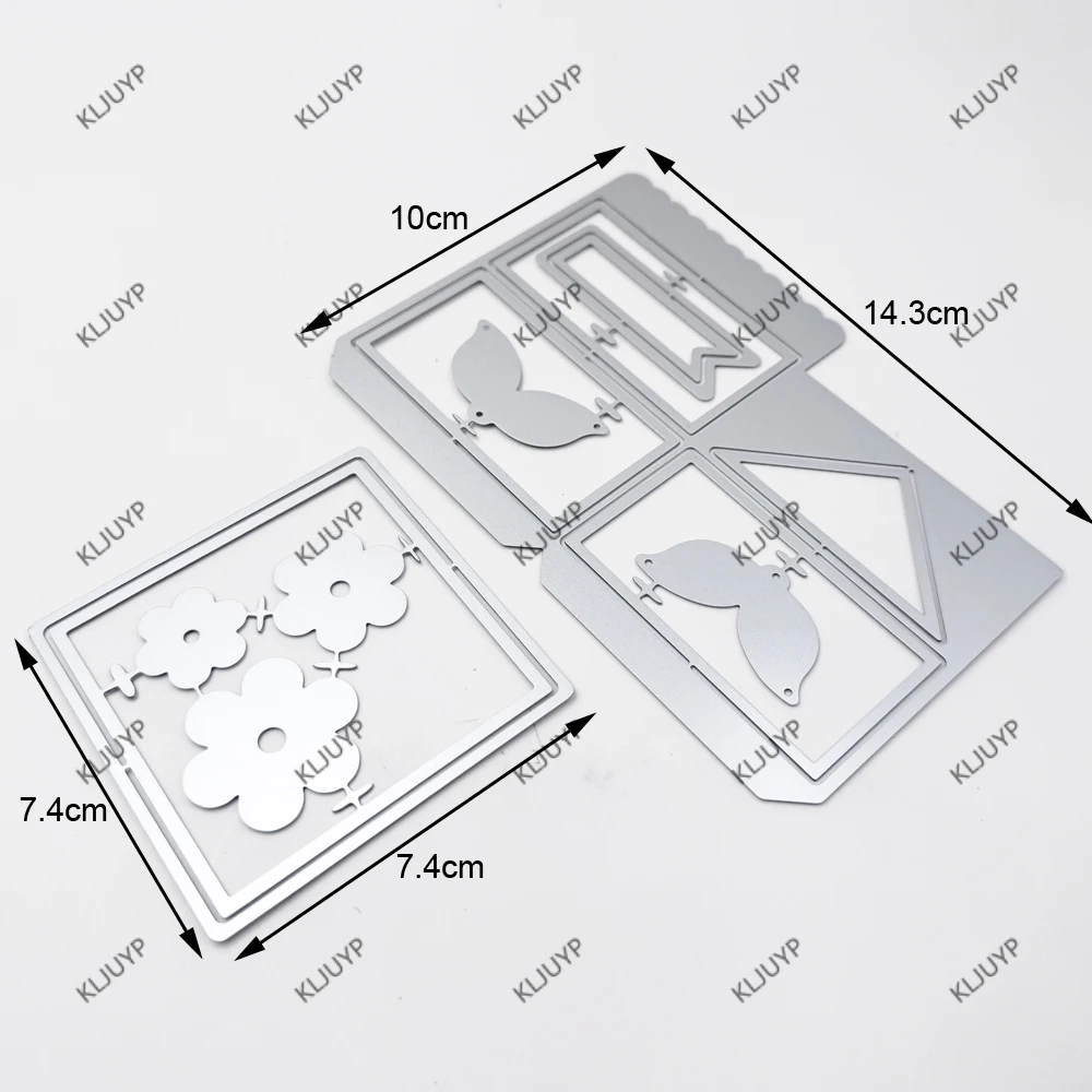 KLJUYP 3D 리틀 트릿박스 금속 커팅 다이 스텐실 DIY 스크랩북/앨범 장식 엠보싱 DIY 종이 카드용