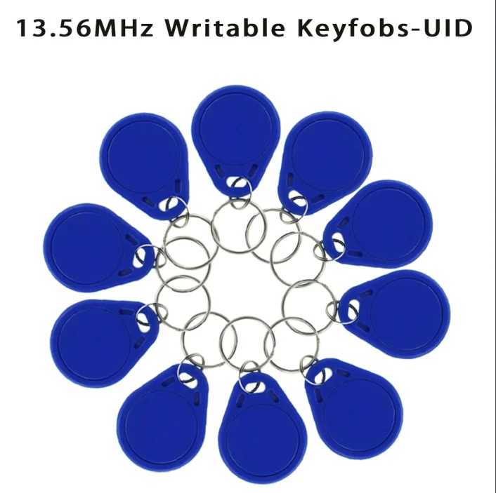 13.56MHz RFID UID שניתן לשנות Keyfobs M1 S50 Block 0 Sector Rewritable IC Keychains Door Access Control Duplicator Copy Tag Token