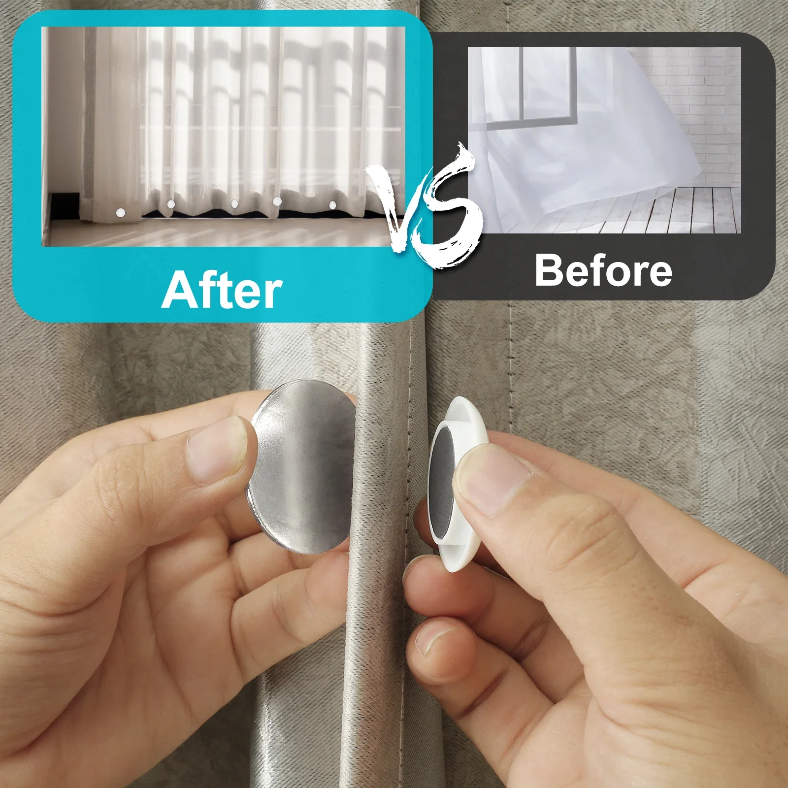 12 Pairs Magnetic Shower Curtain Weights Waterproof Magnetic Curtain Shower Curtain Outdoor Flag Magnet Nailless Curtain Clips