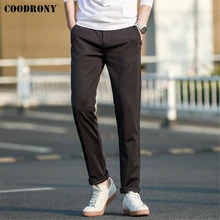 

COODRONY Brand Classic Casual Pants Men Clohes Spring Summer New Business Fashion Stretch Spandex Straight Trousers Z4013