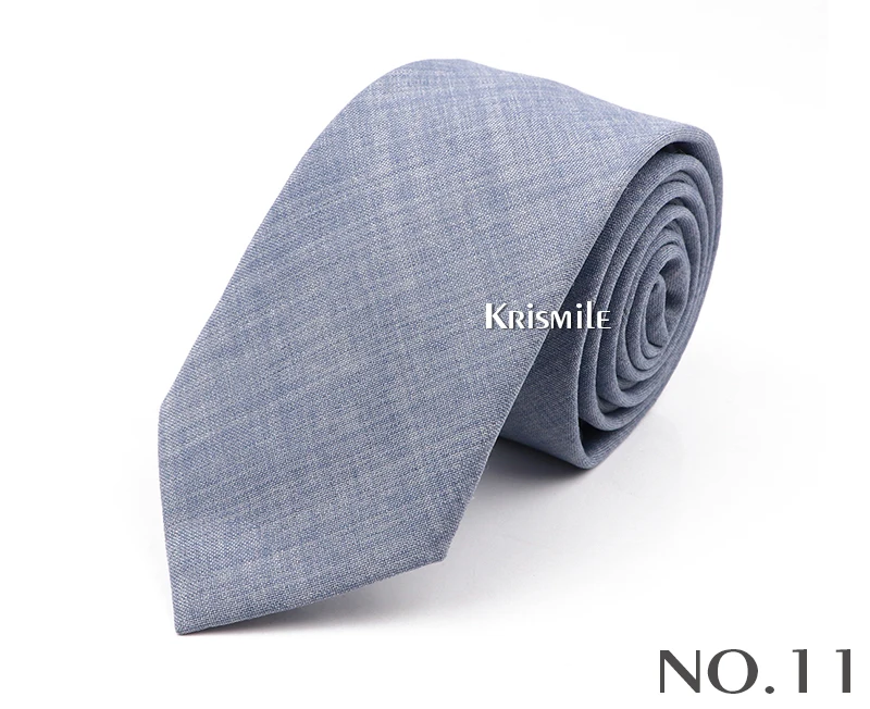 Neue Casual Einfarbig Krawatten Für Männer Grün Blau Rosa Baumwolle Krawatte Schmalen Kragen Dünne Dünne Krawatte Hochzeit Party Zubehör – Detail 13
