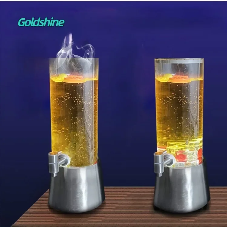 Portable Colorful LED Beer Light Tower Novelty Beverage Juice Dispenser Weddings Christmas New Year Bar Nightclub Supplies 4