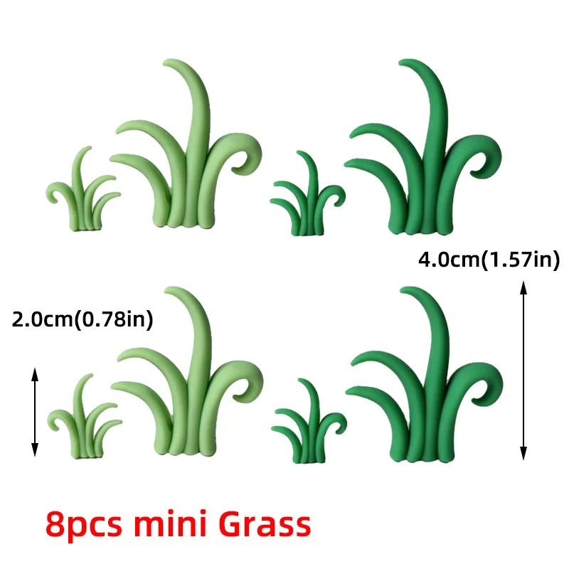 8pcs mini Grass