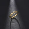 Kkjoy Simple Stainless Steel Silver Color Rings For Women Men Hollow Solid Star Finger Ring Gifts For Girls Jewelry Wholesale 5